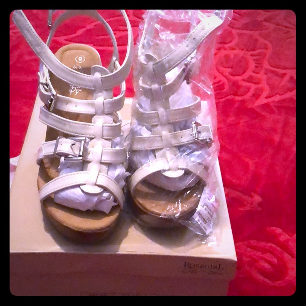 beautiful wedges, a couple times used, size 8